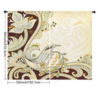 Middle Eastern leaf scroll 52 x 84 in Window Curtain Set