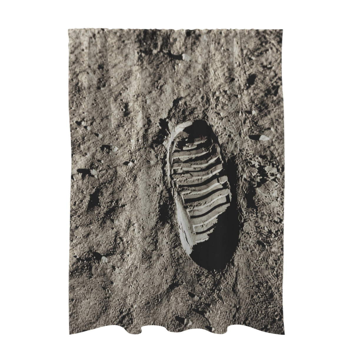 Buzz Aldrin Bootprint 51 x 72 in Door Curtain (QUE)