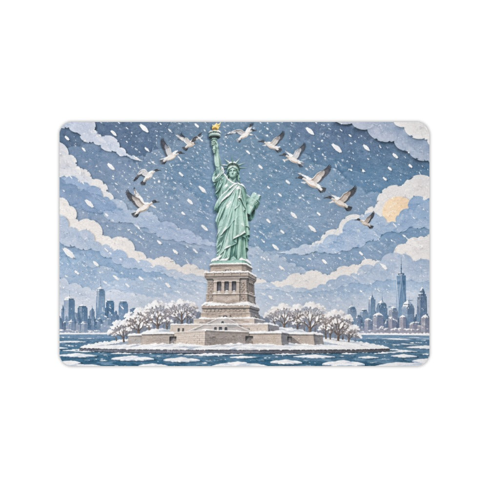 Snowy Liberty Torch 23.6 x 15.7 in Doormat