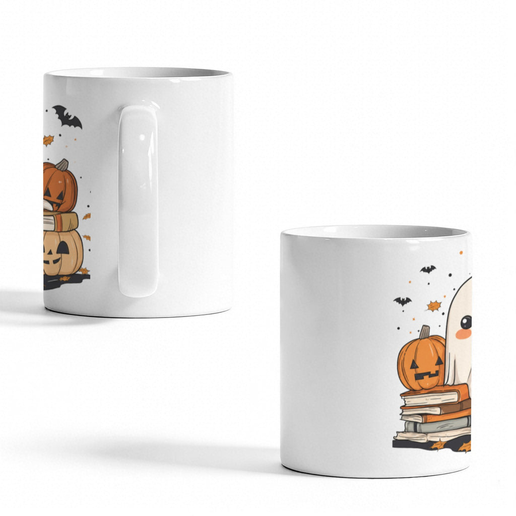 Moonlit Pumpkin Boat 11 oz White Ceramic Mug