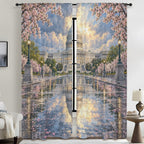 Capitol Reflection After Spring Rain 52 x 84 in Window Curtain Set