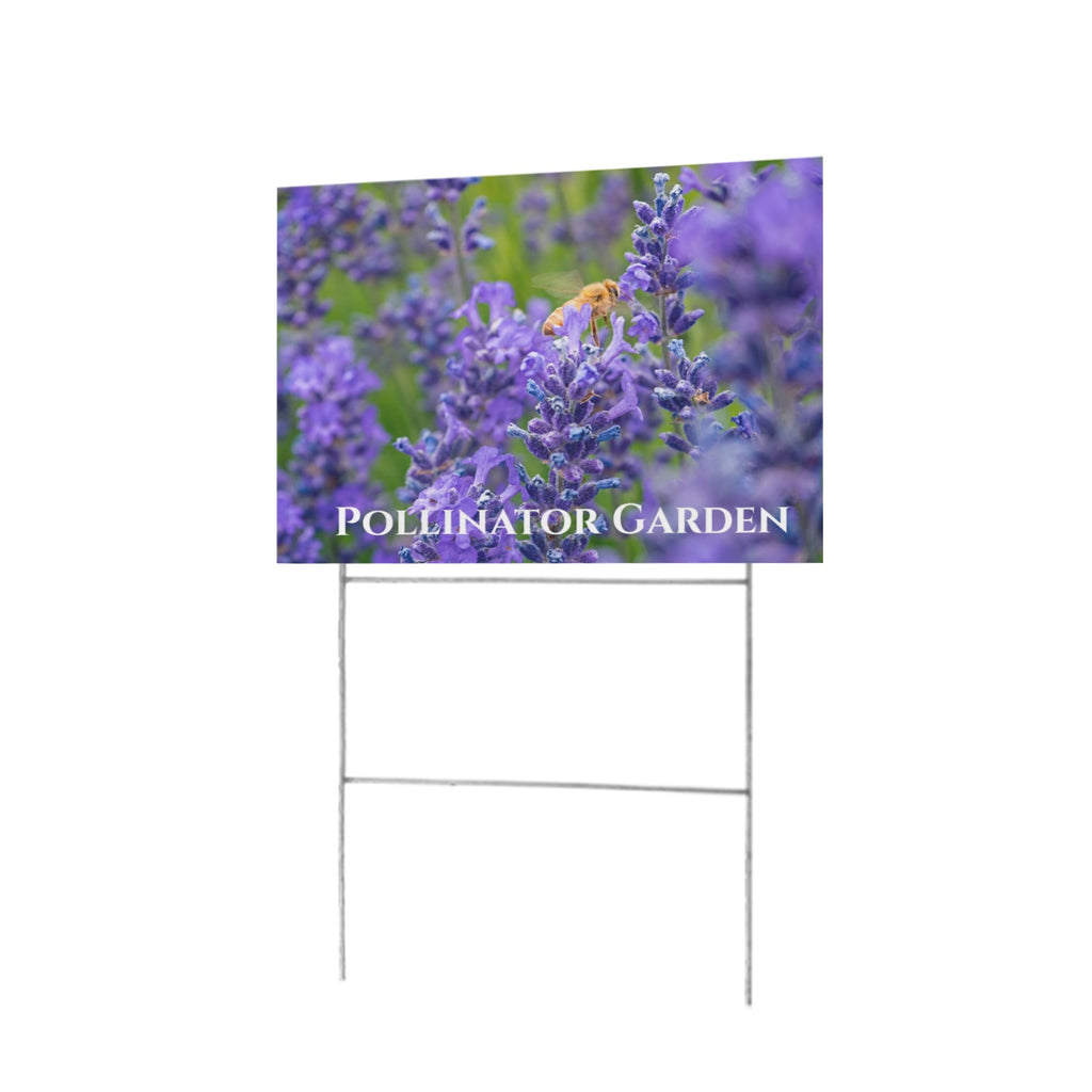 Pollinator Garden Lavender 12 x 9 in House Sign