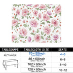 Chinoiserie Vine 178cm x 140cm Rectangular Tablecloth 70x55inch (QUE)
