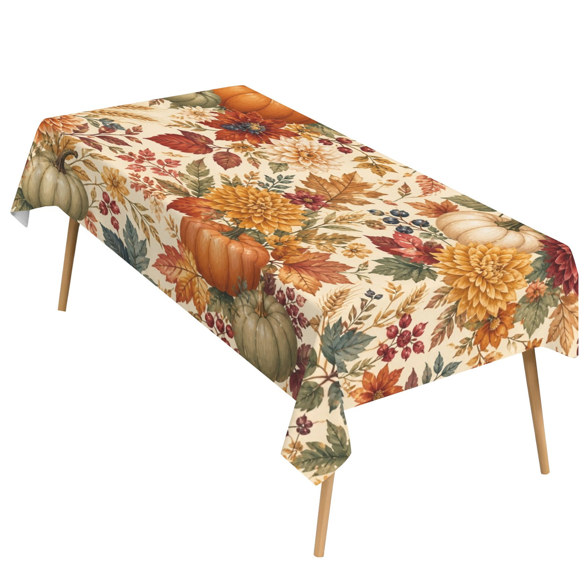 Chintz 178cm x 140cm Rectangular Tablecloth 70x55inch (QUE)