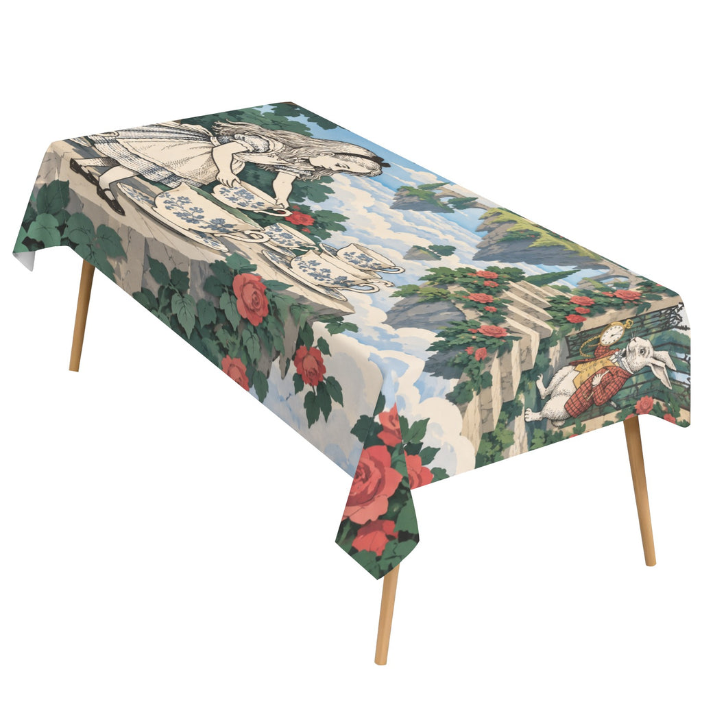 Alice Tea Garden 178cm x 140cm Rectangular Tablecloth 70x55inch (QUE)