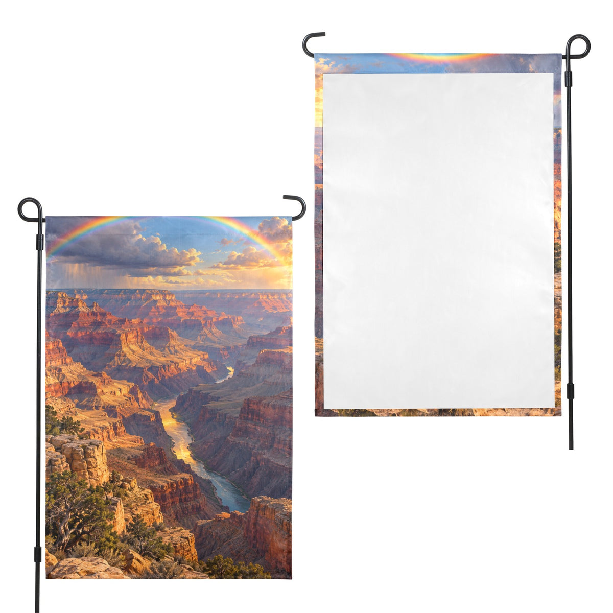 Grand Canyon Desert Rainbow 12 x 18 in Garden Flag
