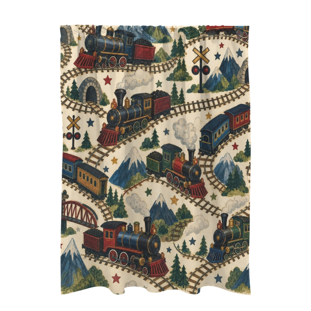 Little Train Robbery 51 x 72 in Door Curtain (QUE)