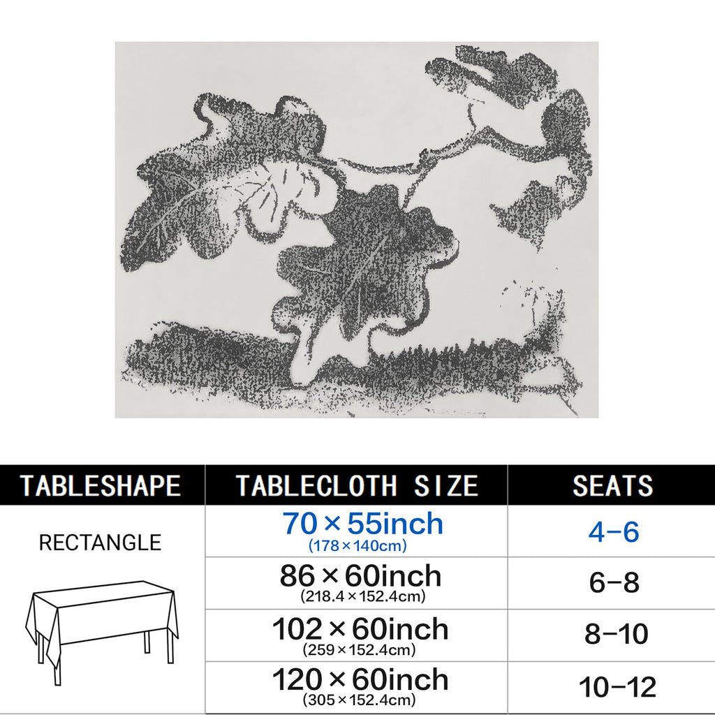 Moonlit Clearing 178cm x 140cm Rectangular Tablecloth 70x55inch (QUE)