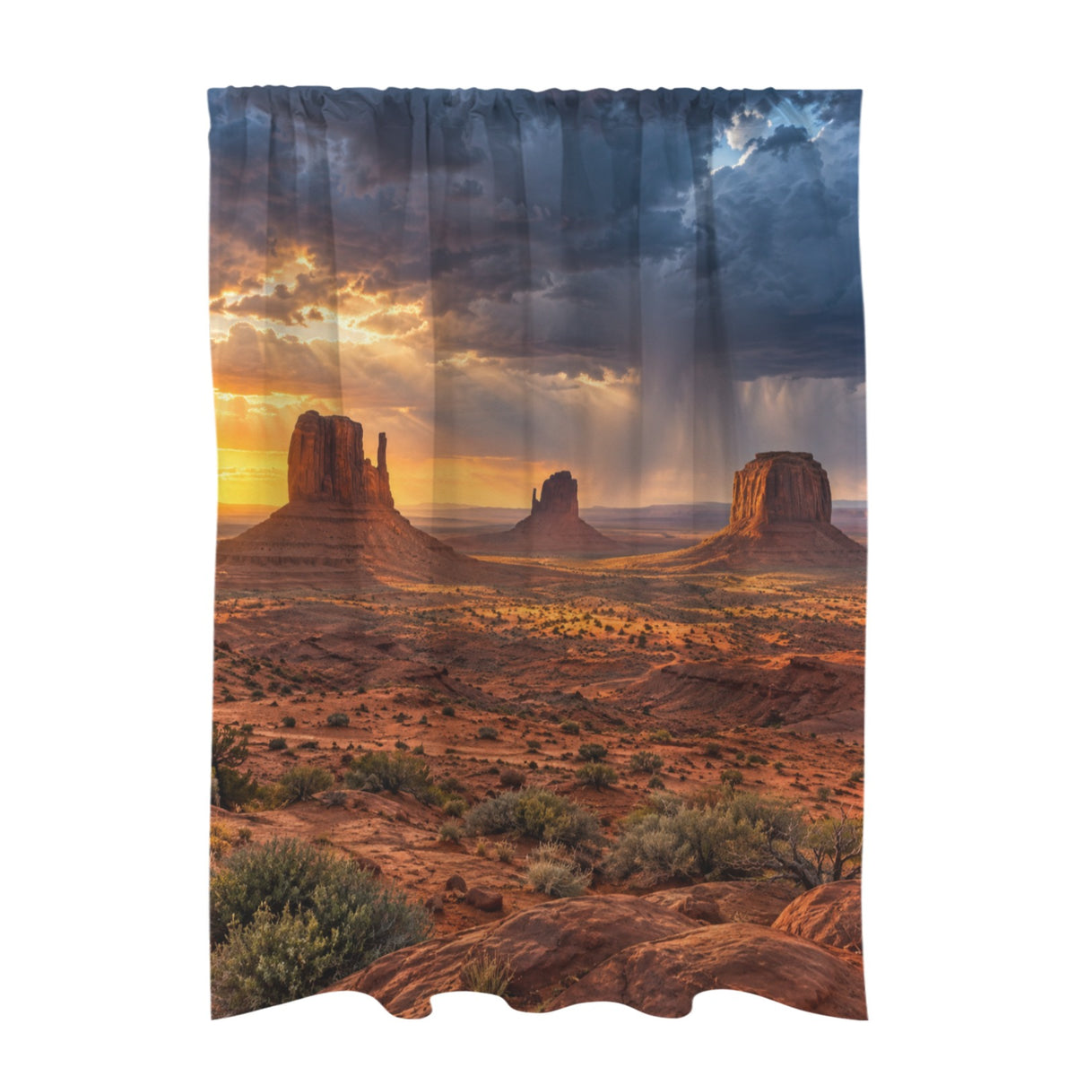 Monument Valley Storm Light — 51 x 72 in Door Curtain (QUE)