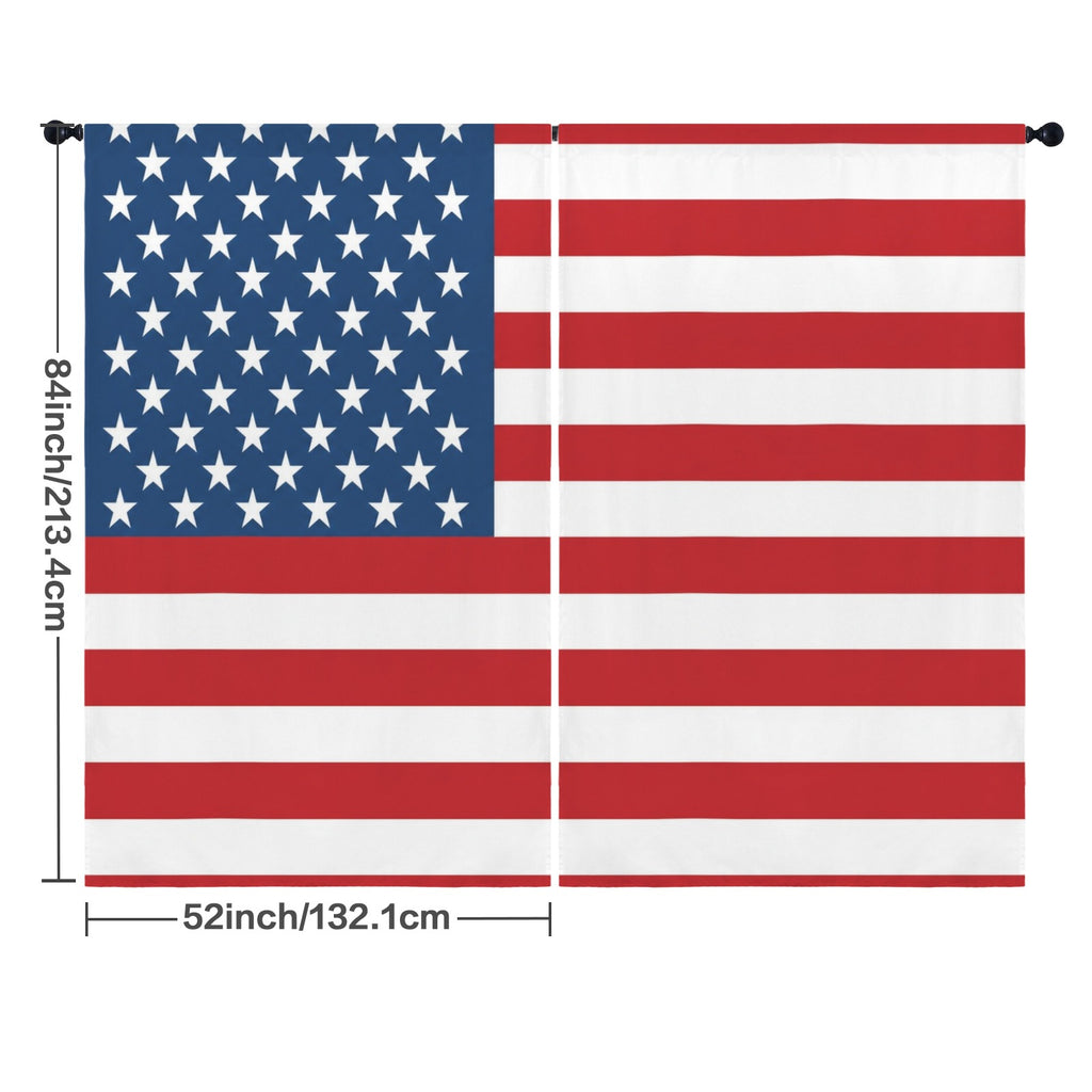 Accessible Ballot Stripes 52 x 84 in Window Curtain Set