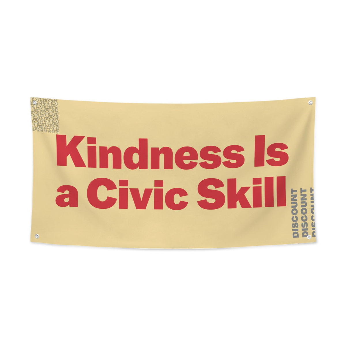 Kindness Is a Civic Skill 47 x 24 in Festival Banner