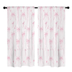 Coquette Ribbon Bows 52 x 84 in Window Curtain Set