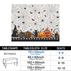 Pumpkin Leaf Border 178cm x 140cm Rectangular Tablecloth 70x55inch (QUE)