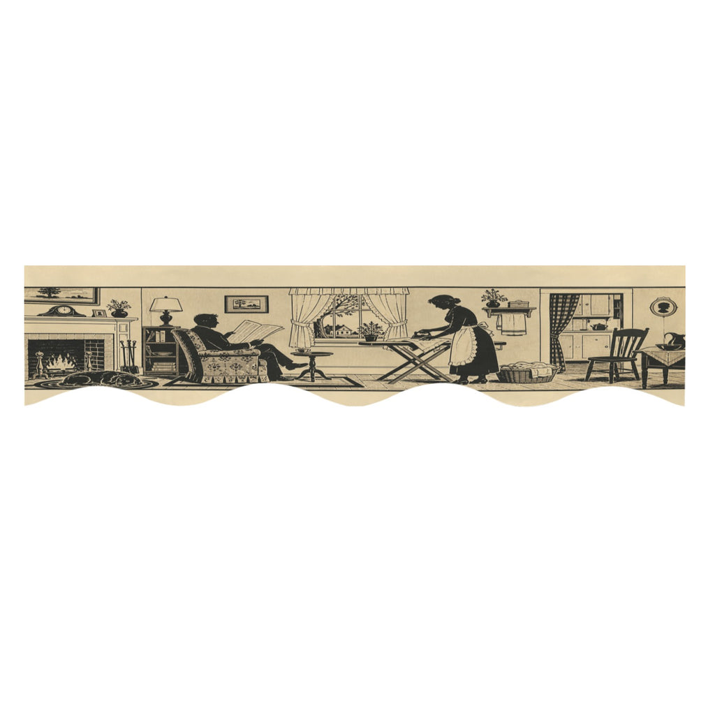 Comic Strip Rooftops 200cm x 43.1cm Fireplace Cloth (QUE)