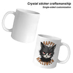 Pumpkin Patch Stargazer 11 oz White Ceramic Mug