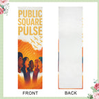 Public Square Pulse 12 x 40 in Polyester Peach Skin Tapestry
