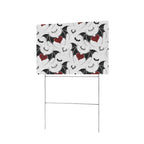 Bat Heart Pattern 12 x 9 in House Sign