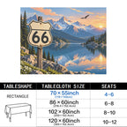 Route 66 Alpine 178cm x 140cm Rectangular Tablecloth 70x55inch (QUE)