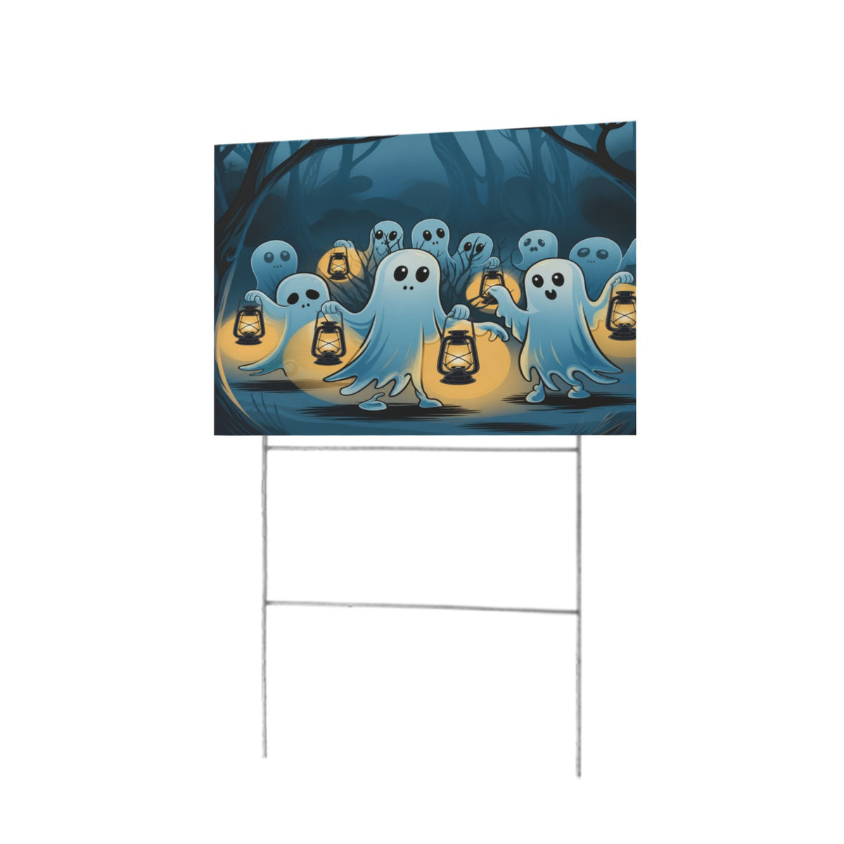 Blue Ghost Gathering 12 x 9 in House Sign