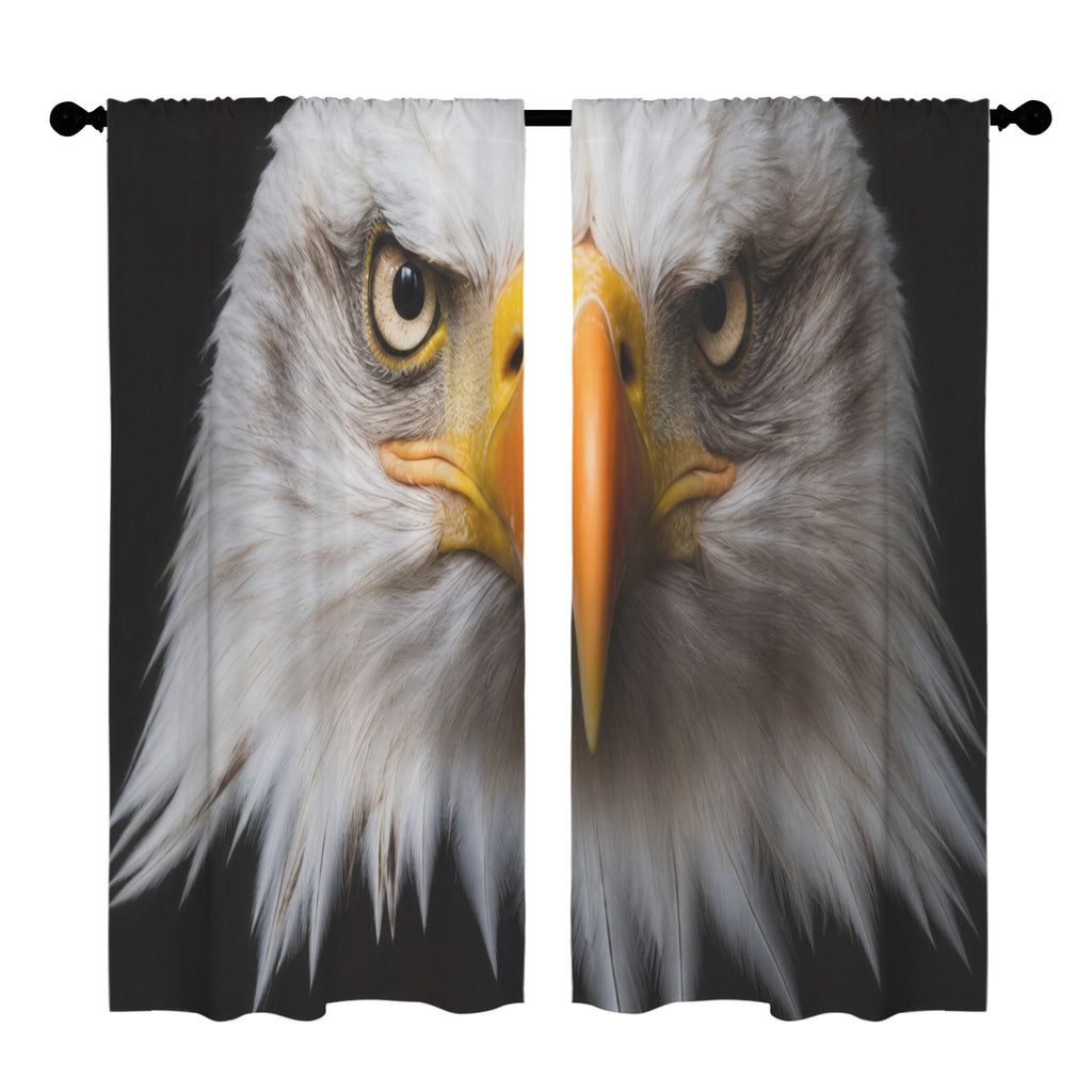 Bald Eagle Fish Flight 52 x 84 in Window Curtain Set