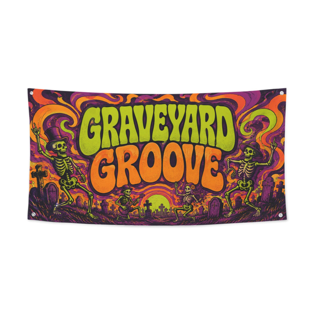 Graveyard Groove 47 x 24 in Festival Banner