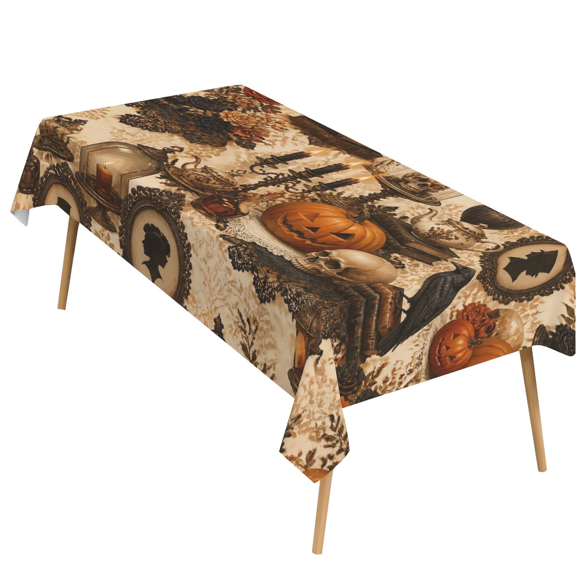 Victorian Parlour 178cm x 140cm Rectangular Tablecloth 70x55inch (QUE)