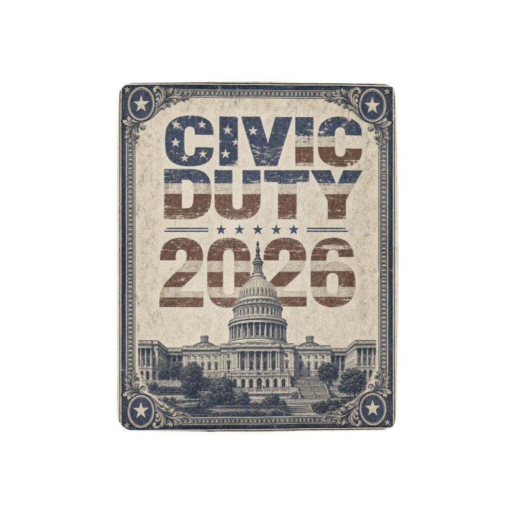 Civic Duty 2026 32 x 48 in Micro Fleece Blanket