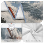 Golden Gate Fog 29"x58" (QUE) Waffle Weave Bath Towel