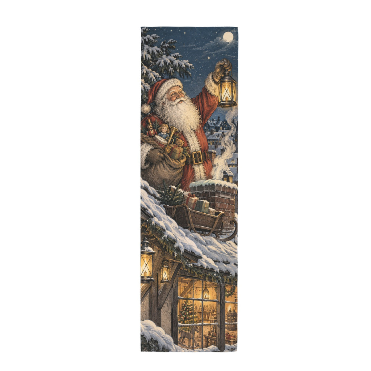 Lantern Workshop Roof 12 x 40 in Polyester Peach Skin Tapestry