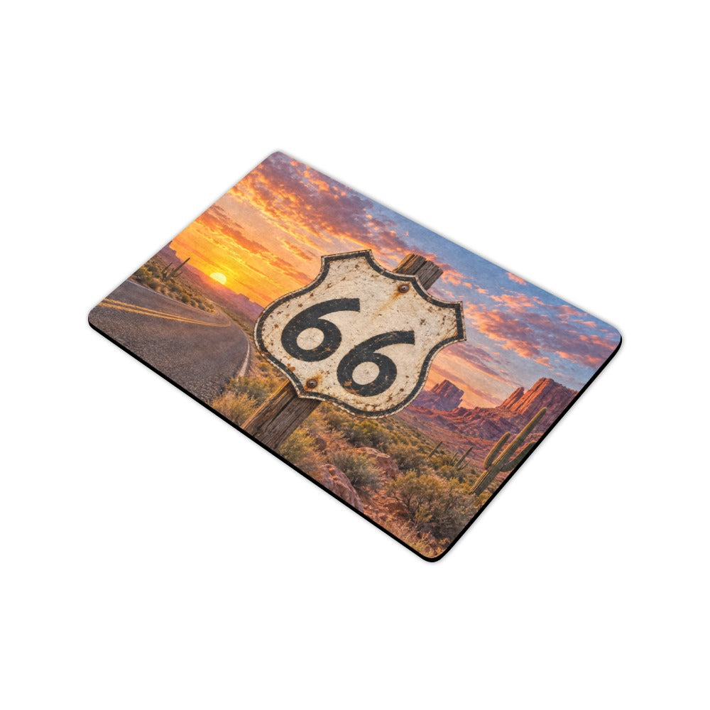 Route 66 Historic Shield 23.6 x 15.7 in Doormat