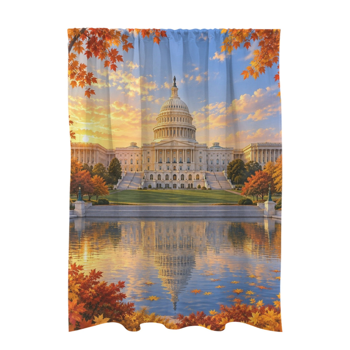 Capitol Wings Autumn Light — 51 x 72 in Door Curtain (QUE)