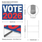 Get Out and Vote Burst 12 x 9 in House Sign