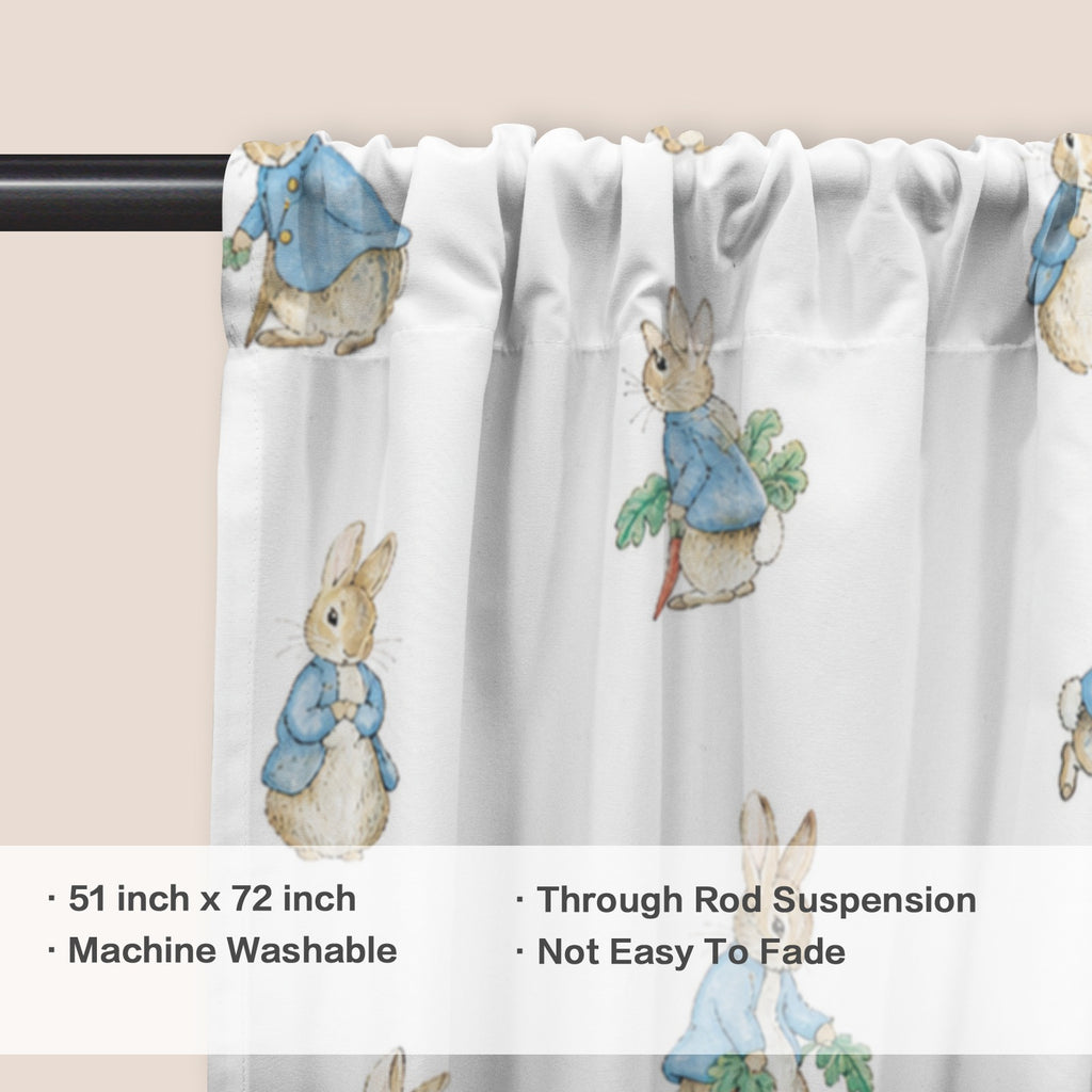 Peter Rabbit Garden Gate 51 x 72 in Door Curtain (QUE)