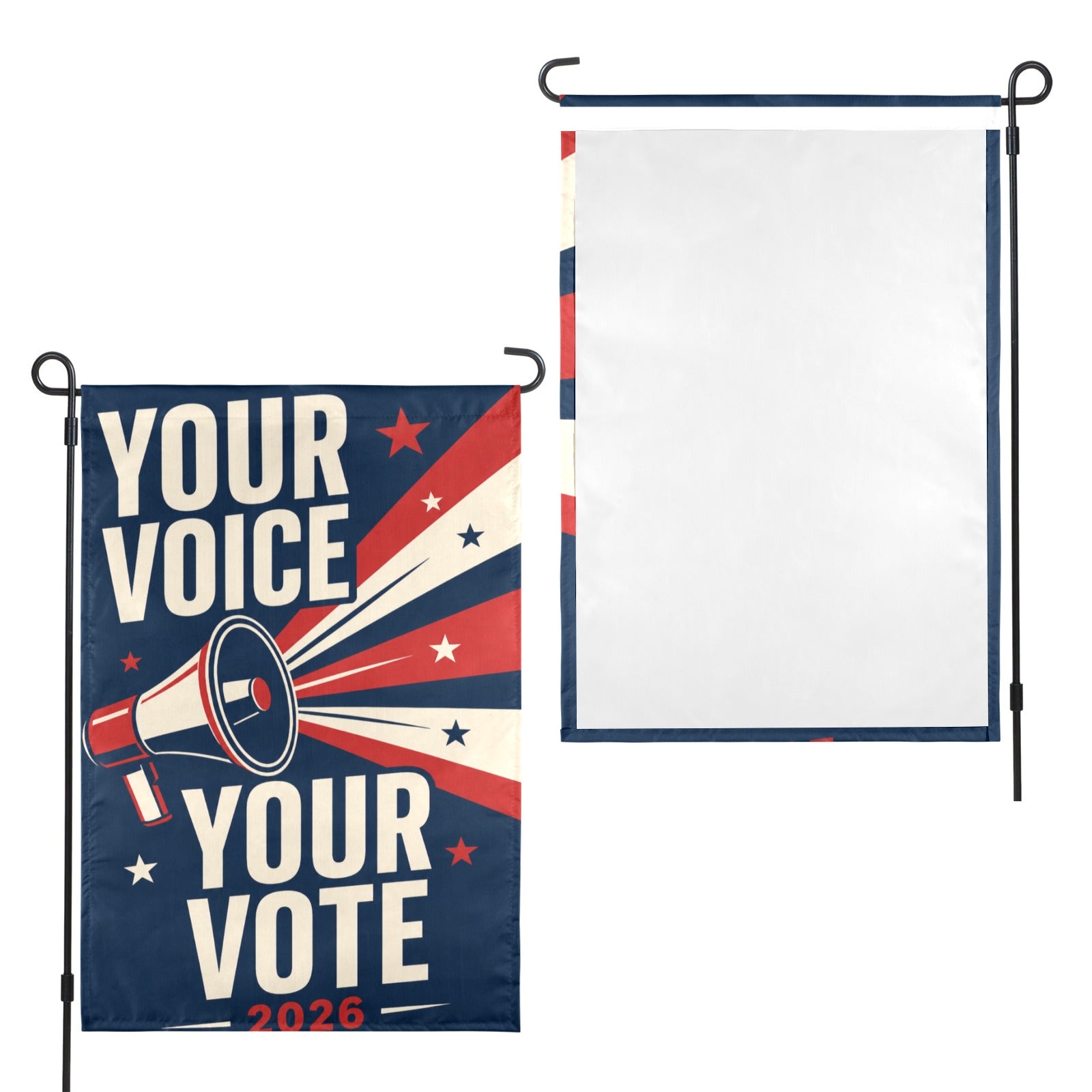 Every Vote Counts 2026 12 x 18 in Garden Flag