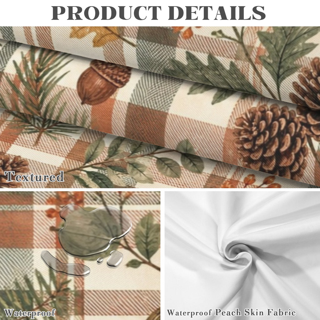 Cabin Plaid 178cm x 140cm Rectangular Tablecloth 70x55inch (QUE)