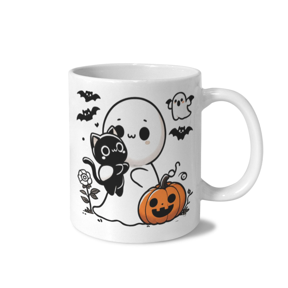 Eerie Eyes in the Dark 11 oz White Ceramic Mug