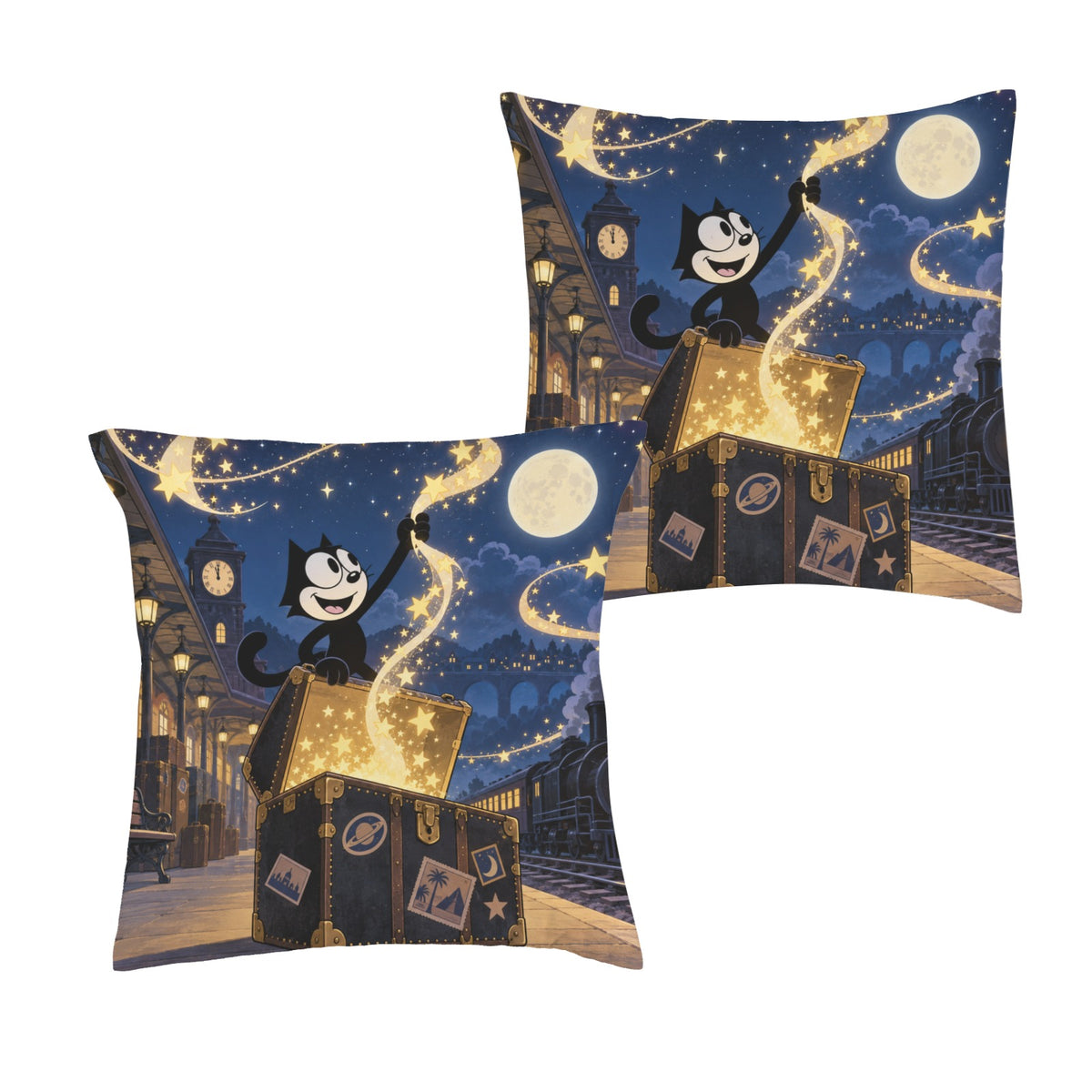Felix Moonlit Trunk Trick 16 x 16 in Envelope Pillow Case