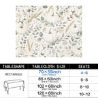 White Pumpkin 178cm x 140cm Rectangular Tablecloth 70x55inch (QUE)