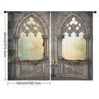 Ottoman rose arch 52 x 84 in Window Curtain Set