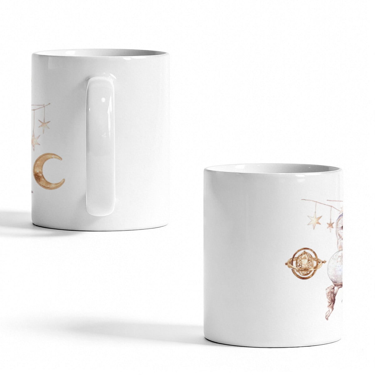 Haunted Forest Owls 11 oz White Ceramic Mug