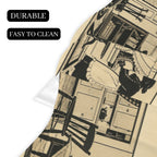Comic Strip Rooftops 200cm x 43.1cm Fireplace Cloth (QUE)
