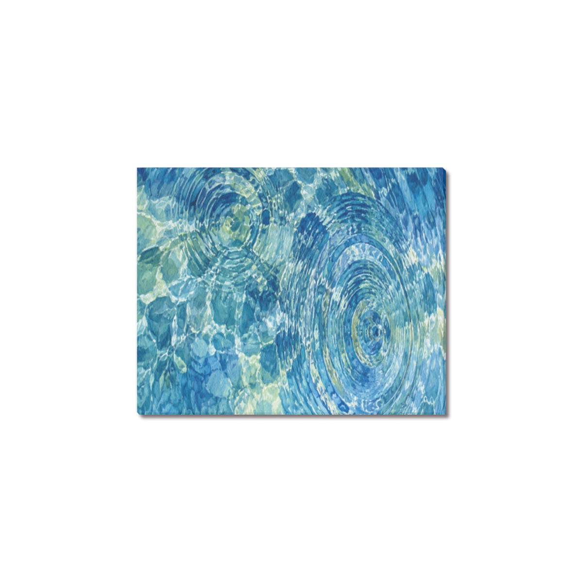 H2O Ripple Study Frame Canvas Print 8"x10"