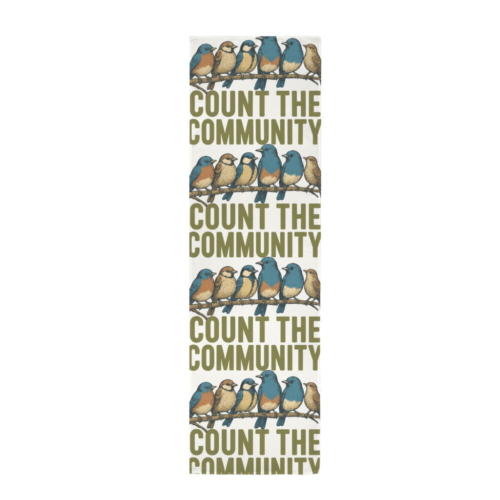 Count the Community 12 x 40 in Polyester Peach Skin Tapestry