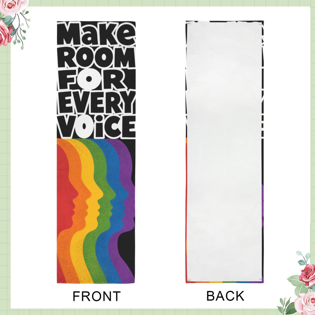 Make Room for Every Voice 12 x 40 in Polyester Peach Skin Tapestry