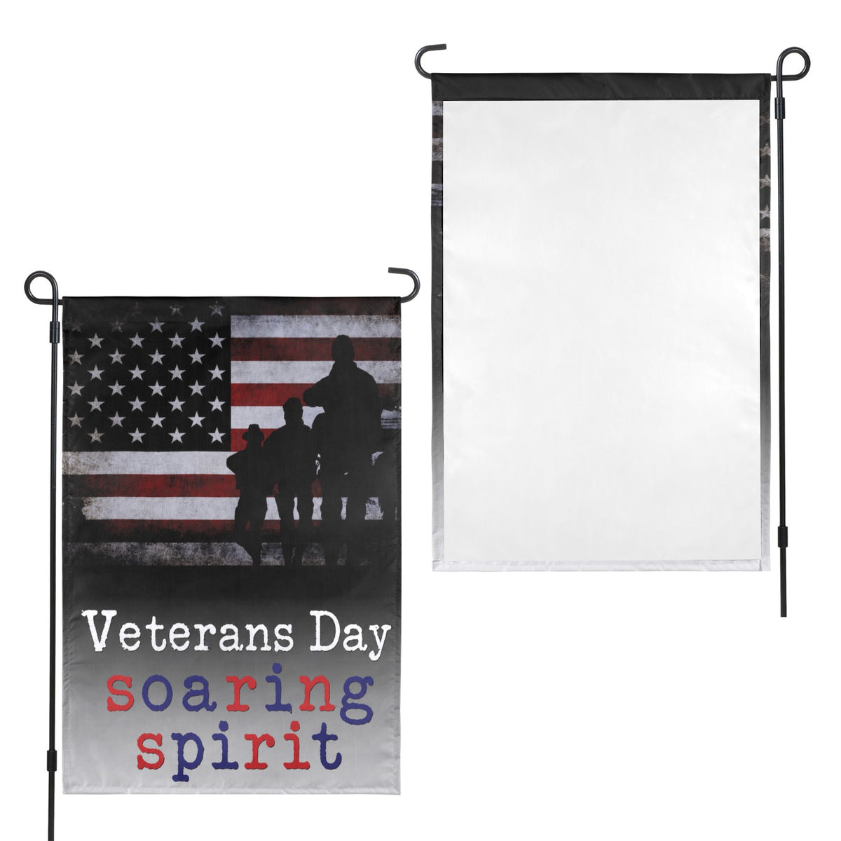 Veterans Day soaring spirit 12 x 18 in Garden Flag