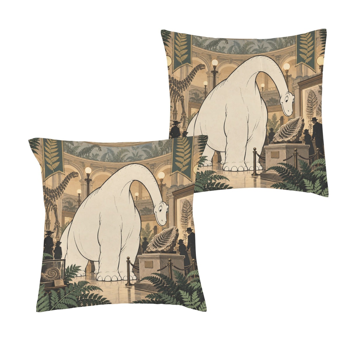 Gertie Fern Museum 16 x 16 in Envelope Pillow Case
