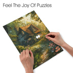 Acorn Fox 10 x 13.94 in 200-Piece Wooden Jigsaw Puzzle (QUE)