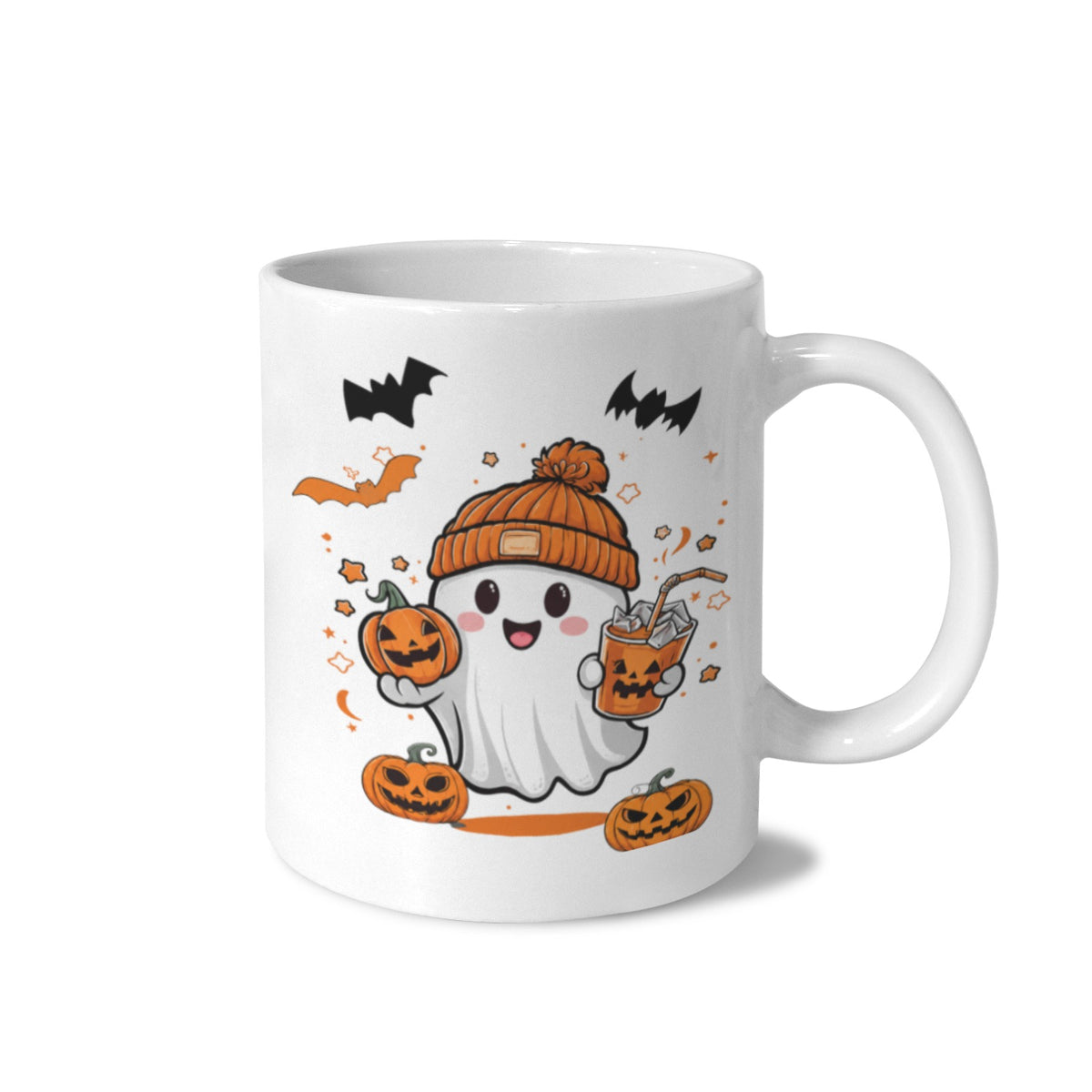 Boo Crew Ghost Trio 11 oz White Ceramic Mug