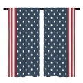 Red White Blue Vote Grid 52 x 84 in Window Curtain Set