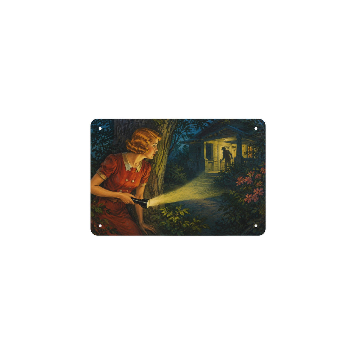 Nancy Drew Bungalow 12 x 8 in Metal Tin Sign